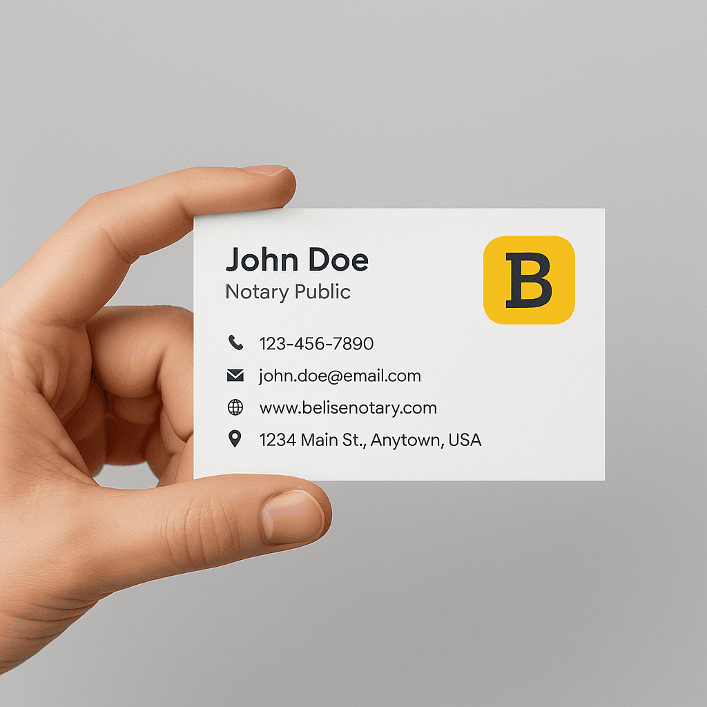 Professional business card with logo and contact details, showing how to keep design simple and clear.